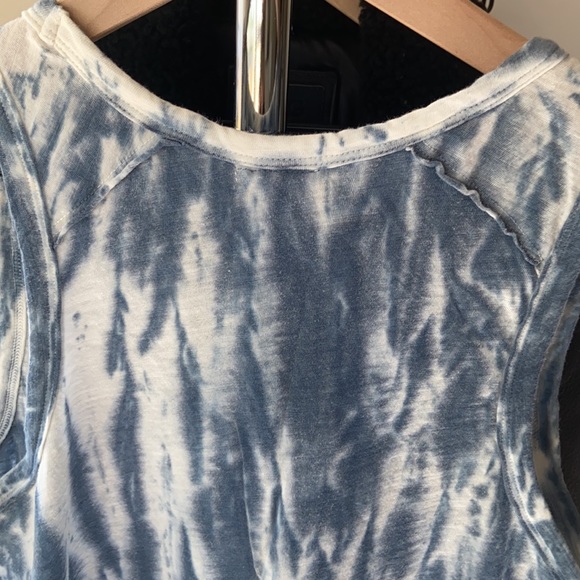 XS Converse All Star Blue White Tie Dye Tank Top - Picture 5 of 8